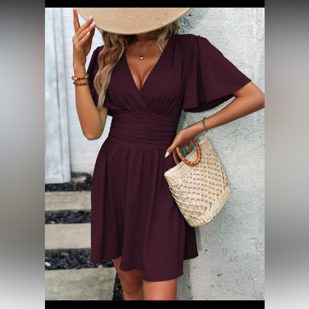 Elegant Plum Dress